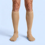 Velora Original wide-fit compression socks for men skin colour knee-high