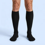 Velora Original wide-fit compression socks for men black knee-high