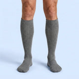 Velora Original wide-fit compression socks for men gray knee-high