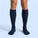 Velora Original wide-fit compression socks for men navy blue knee-high
